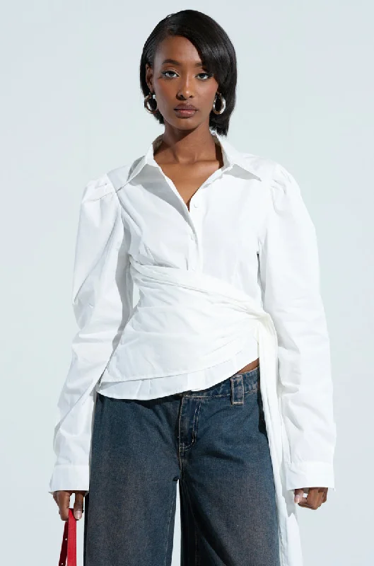 Screw Back Blouses for Security -BUILT TO LAST POPLIN BUTTON DOWN SHIRT