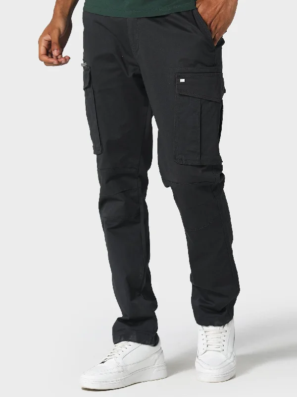 Cargo Pants with Cargo Pockets for Teachers -Newton Charcoal Cargo Pants