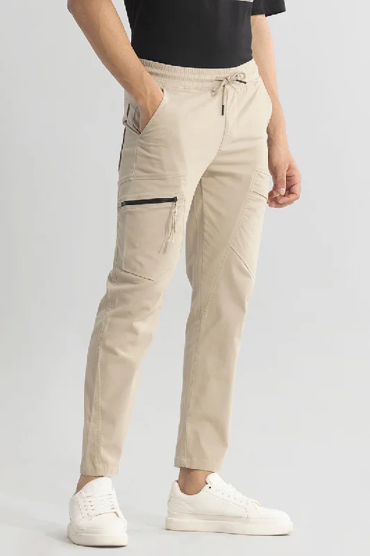 Cargo Pants with Cargo Pockets for Roofers -Vertix Beige Cargo Pant