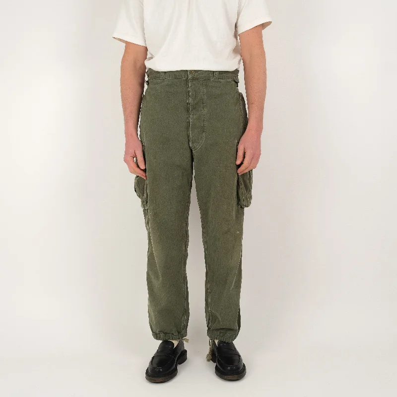 Loose Fit Cargo Pants with Multiple Pockets -FRENCH PARATROOPER PANTS