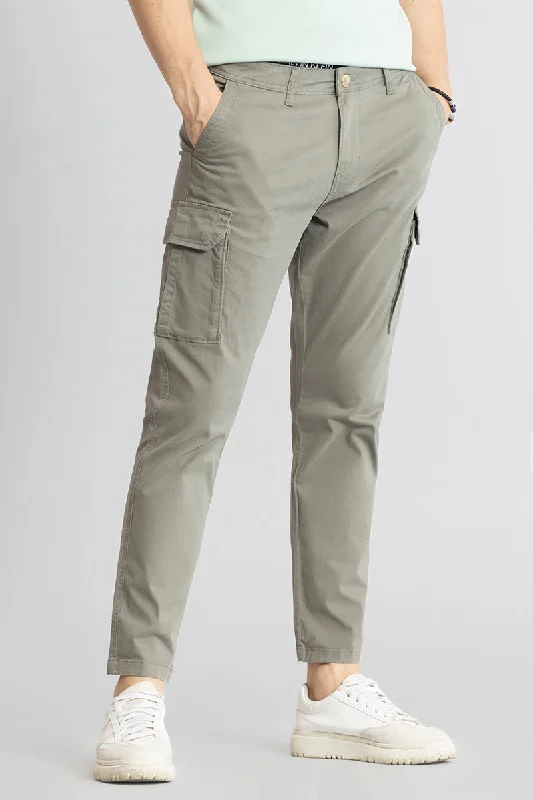 Cargo Pants with Cargo Pockets for Fishing -Trendtactical Slim Ash Grey Cargo