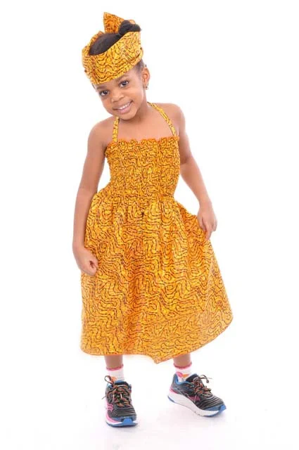 Strapless Dresses for Glamorous -Beautiful African Print Dress for Girls-DPC485