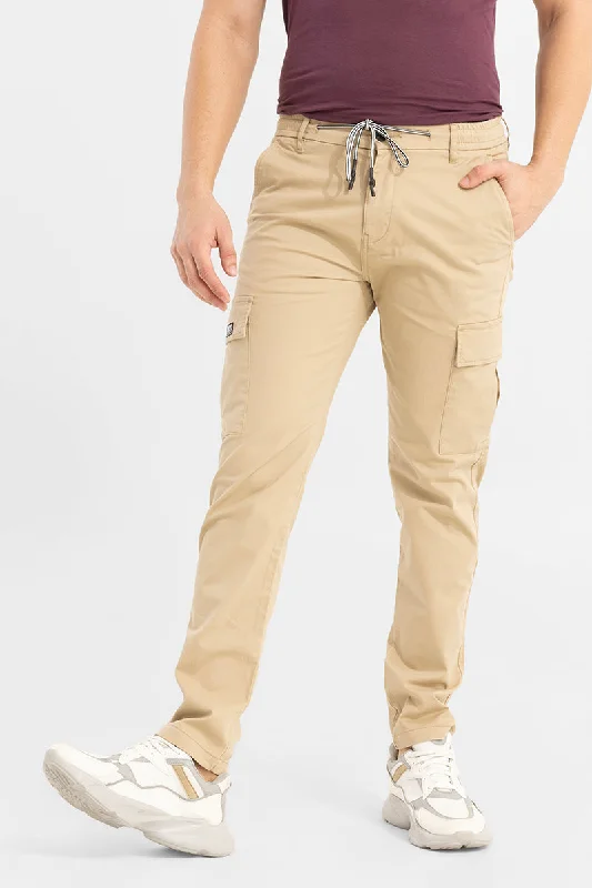 Cargo Pants with Cargo Pockets for Doctors -Stark Pastel Khaki Cargo Pant