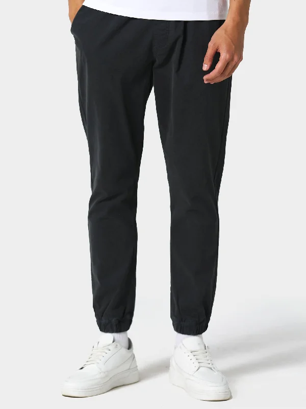 Cargo Pants with Cargo Pockets for Celebrities -Weybridge Charcoal Cuffed Chinos