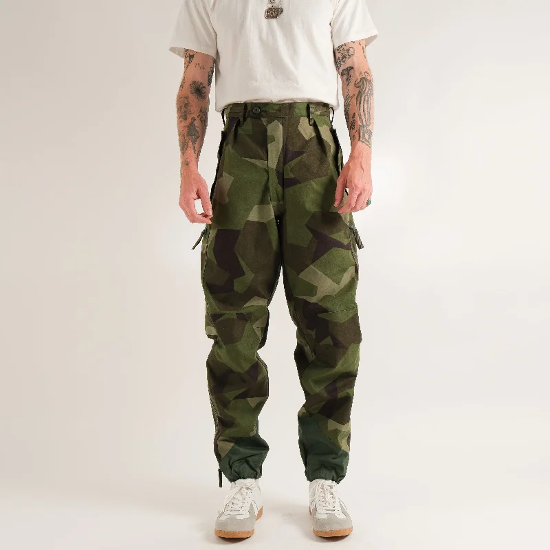 Cargo Pants with Cargo Pockets for Mechanics -SWEDISH CAMO PANTS