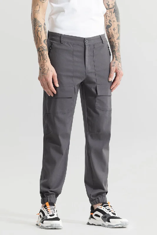 Cargo Pants for Women with Slim Fit -Rustic Grey Cargo Pant