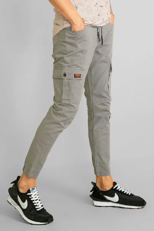 Cargo Pants with Cargo Pockets for Fishing -Steezy Grey Cargo Pant