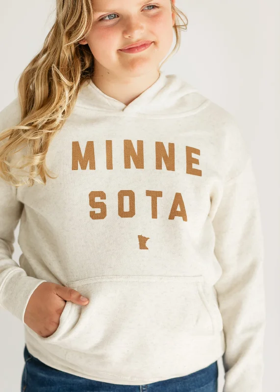 Nursing Blouses for Mothers -Youth Minnesota Heather Hooded Sweatshirt - FINAL SALE