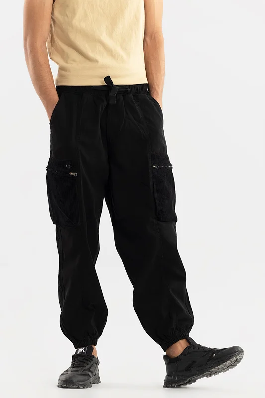 Cargo Pants with Cargo Pockets for Scuba Diving -Korean Style Black Cargo Pant