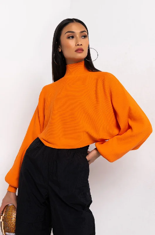 Waterproof Blouses for Rainy -CINNAMON COOKIE SWEATSHIRT ORANGE