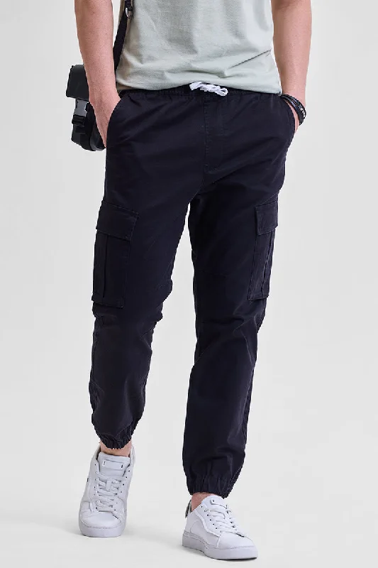 Cargo Pants with Cargo Pockets for Musicians -Black Slim Fit Cargo Pants