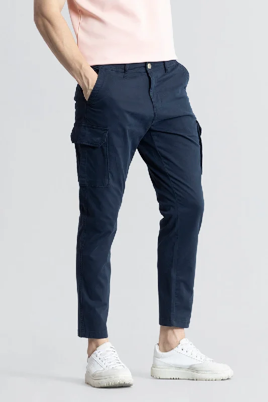 Cargo Pants with Cargo Pockets for Bird Watching -Trendtactical Slim Navy Cargo